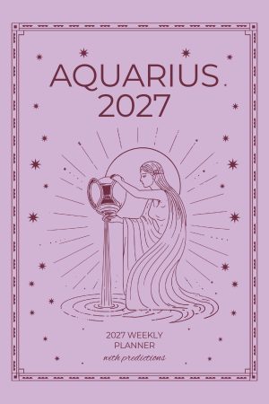 Front cover of Aquarius 2027 Astro Diary, a Scribbled Fox paperback