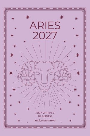 Front cover of Aries 2027 Astro Diary, a Scribbled Fox paperback