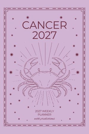 Front cover of Cancer 2027 Astro Diary, a Scribbled Fox paperback
