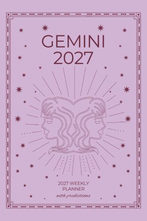 Front cover of Gemini 2027 Astro Diary, a Scribbled Fox paperback