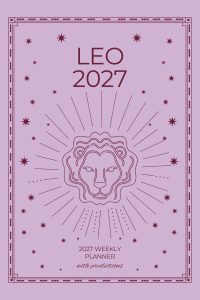 Front cover of Leo 2027 Astro Diary, a Scribbled Fox paperback