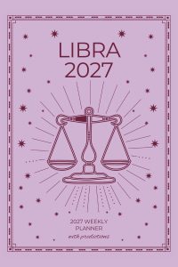 Front cover of Libra 2027 Astro Diary, a Scribbled Fox paperback