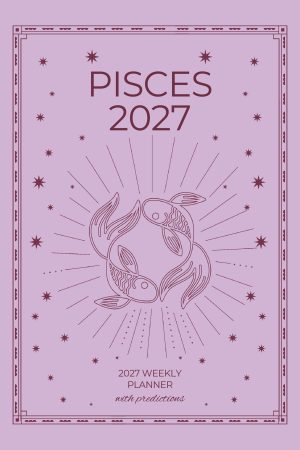 Front cover of Pisces 2027 Astro Diary, a Scribbled Fox paperback