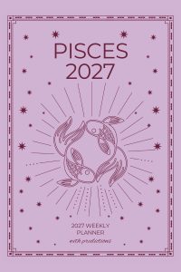 Front cover of Pisces 2027 Astro Diary, a Scribbled Fox paperback