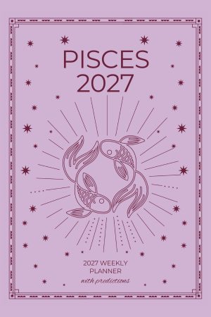Front cover of Pisces 2027 Astro Diary, a Scribbled Fox paperback