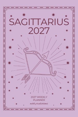 Front cover of Sagittarius 2027 Astro Diary, a Scribbled Fox paperback