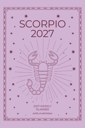 Front cover of Scorpio 2027 Astro Diary, a Scribbled Fox paperback