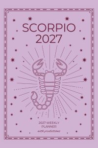 Front cover of Scorpio 2027 Astro Diary, a Scribbled Fox paperback