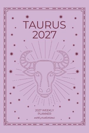 Front cover of Taurus 2027 Astro Diary, a Scribbled Fox paperback