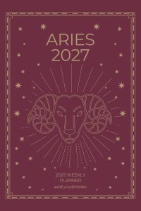 Aries 2027 Astro Diary in Burgundy