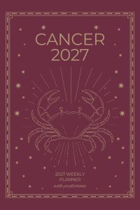 Cancer 2027 Astro Diary in Burgundy