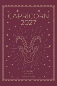 Capricorn 2027 Astro Diary in Burgundy