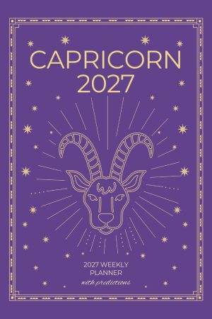Front cover of Capricorn 2027 Astro Diary in Royal Violet, a Scribbled Fox paperback