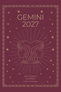 Gemini 2027 Astro Diary in Burgundy