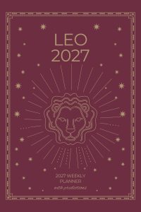 Leo 2027 Astro Diary in Burgundy