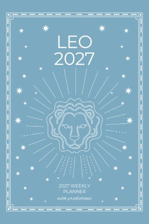 Front cover of Leo 2027 Astro Diary in Pale Sky, a Scribbled Fox paperback