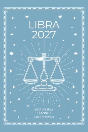 Front cover of Libra 2027 Astro Diary in Pale Sky, a Scribbled Fox paperback