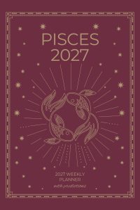 Pisces 2027 Astro Diary in Burgundy