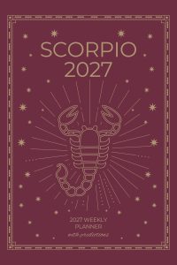 Scorpio 2027 Astro Diary in Burgundy