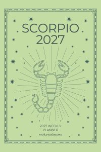 Scorpio 2027 Astro Diary in Mint Green