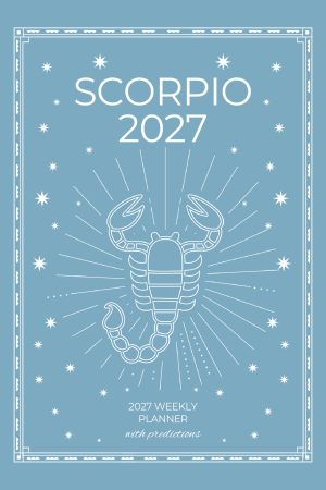 Front cover of Scorpio 2027 Astro Diary in Pale Sky, a Scribbled Fox paperback