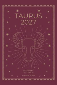 Taurus 2027 Astro Diary in Burgundy