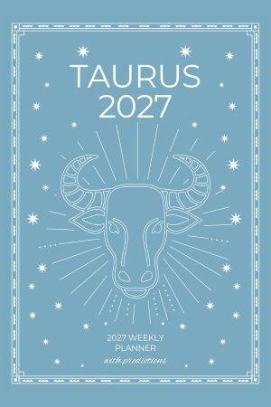 Front cover of Taurus 2027 Astro Diary in Pale Sky, a Scribbled Fox paperback