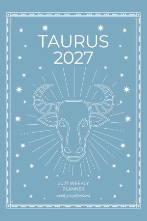 Front cover of Taurus 2027 Astro Diary in Pale Sky, a Scribbled Fox paperback