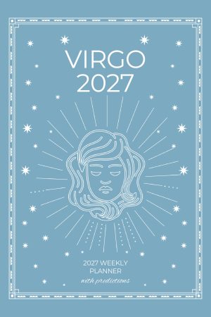 Front cover of Virgo 2027 Astro Diary in Pale Sky, a Scribbled Fox paperback