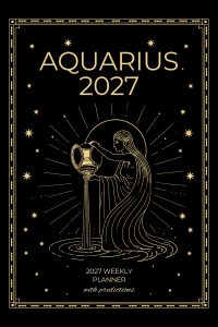 Aquarius 2027 Astro Diary in Black